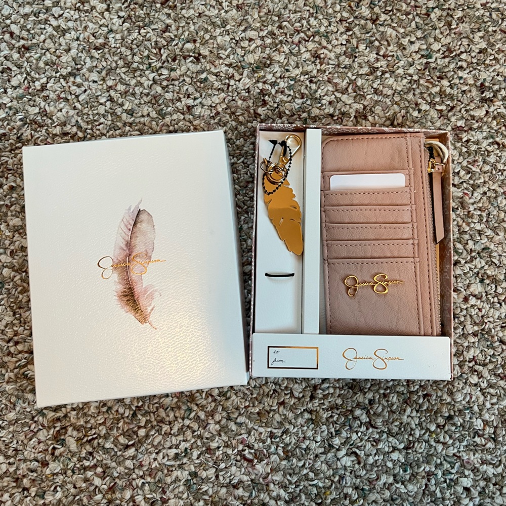 Pink Jessica Simpson Faux Leather Wallet